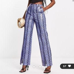 Asos faux leather pants